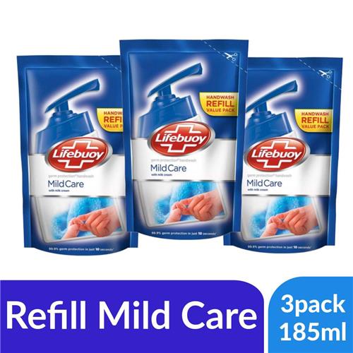 LIFEBUOYY HANDWASH MILD CARE 3*185ml